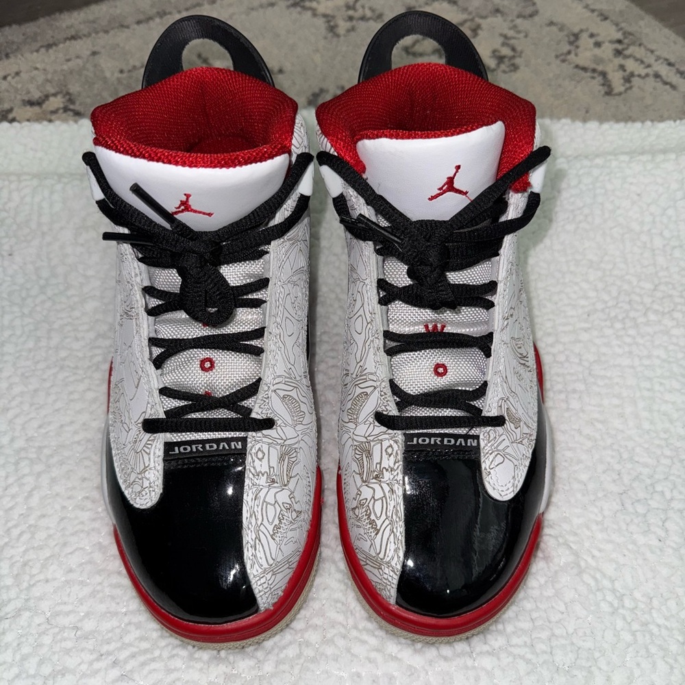 Jordan Red and Black High-Top Sneakers